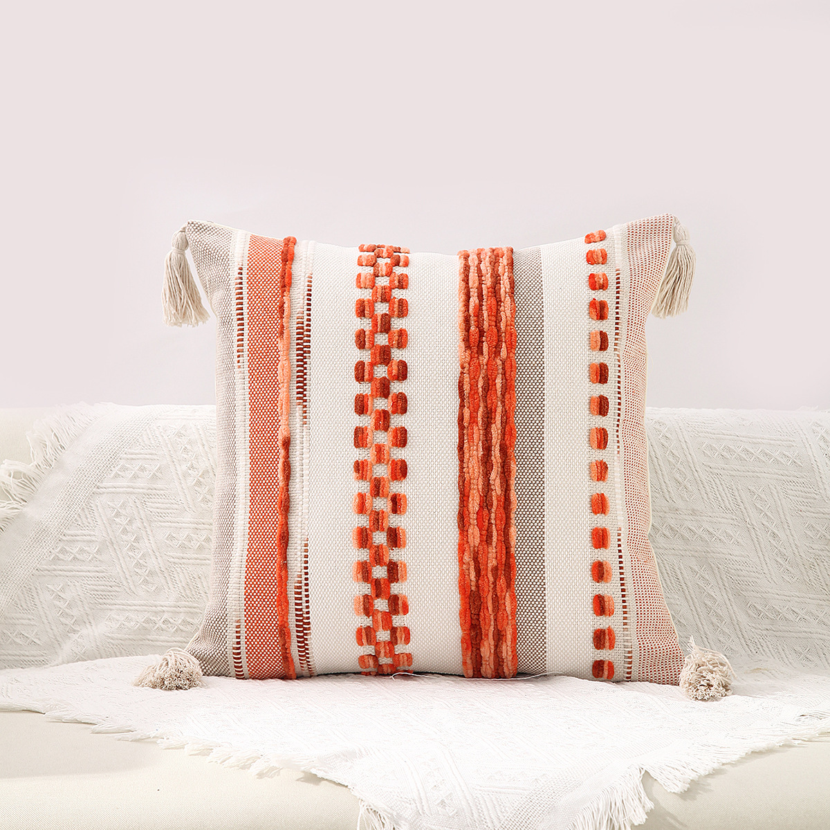 Jacquard Throw Pillow